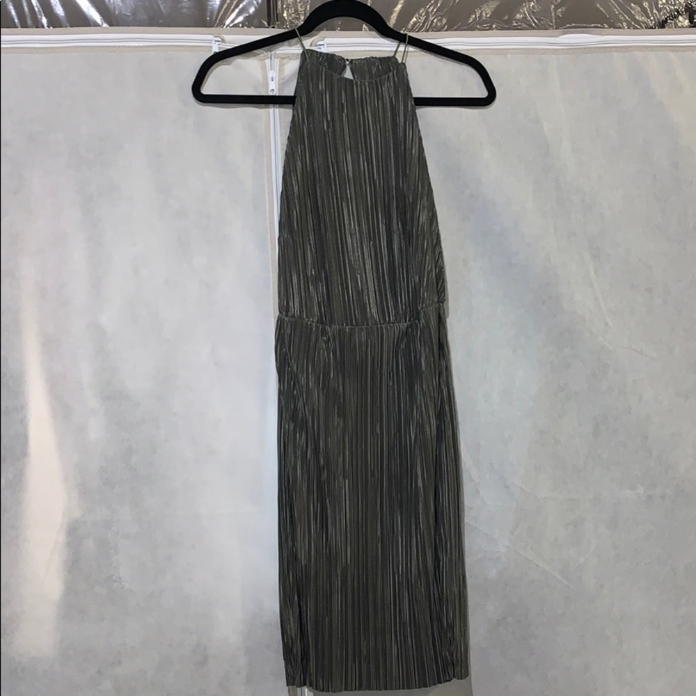 Boo Hoo Olive Green Dress Size 10